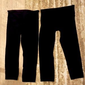Two pairs of lululemons size 6, cropped skinny